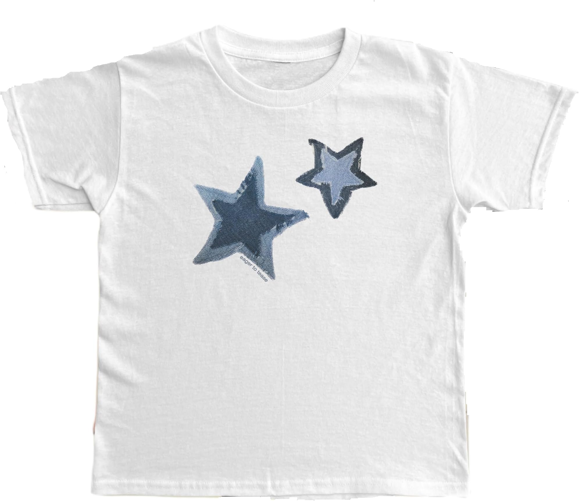 AmiblvowaWomen's Short Sleeve Y2K Baby Tees E-Girls Cute Graphic Print Crop Tops Slim Fit T Shirts Retro Vintage Aesthetic