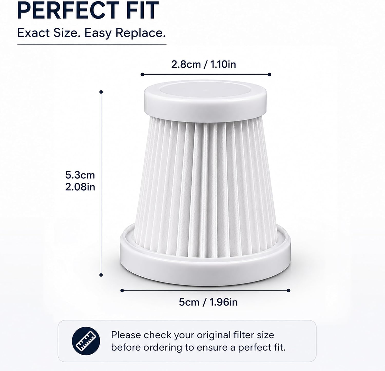houscly Cordless Car Vacuum with 5-Pack HEPA Replacement Filters image 4