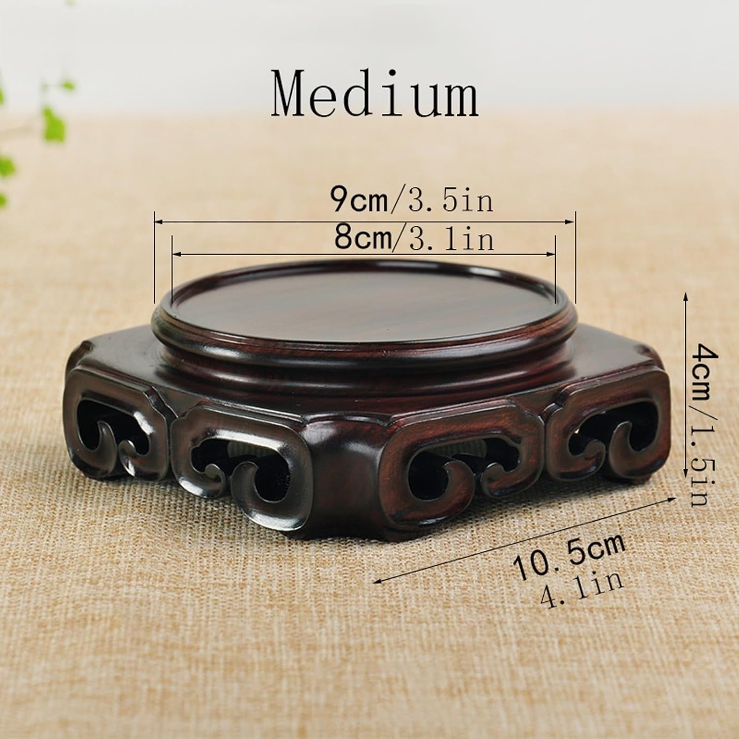 MIROOOO スタチューベース 花瓶スタンド レトロ スクエア ティーポット ベース 花瓶 植物 装飾 無垢材 仏像 盆栽ベース