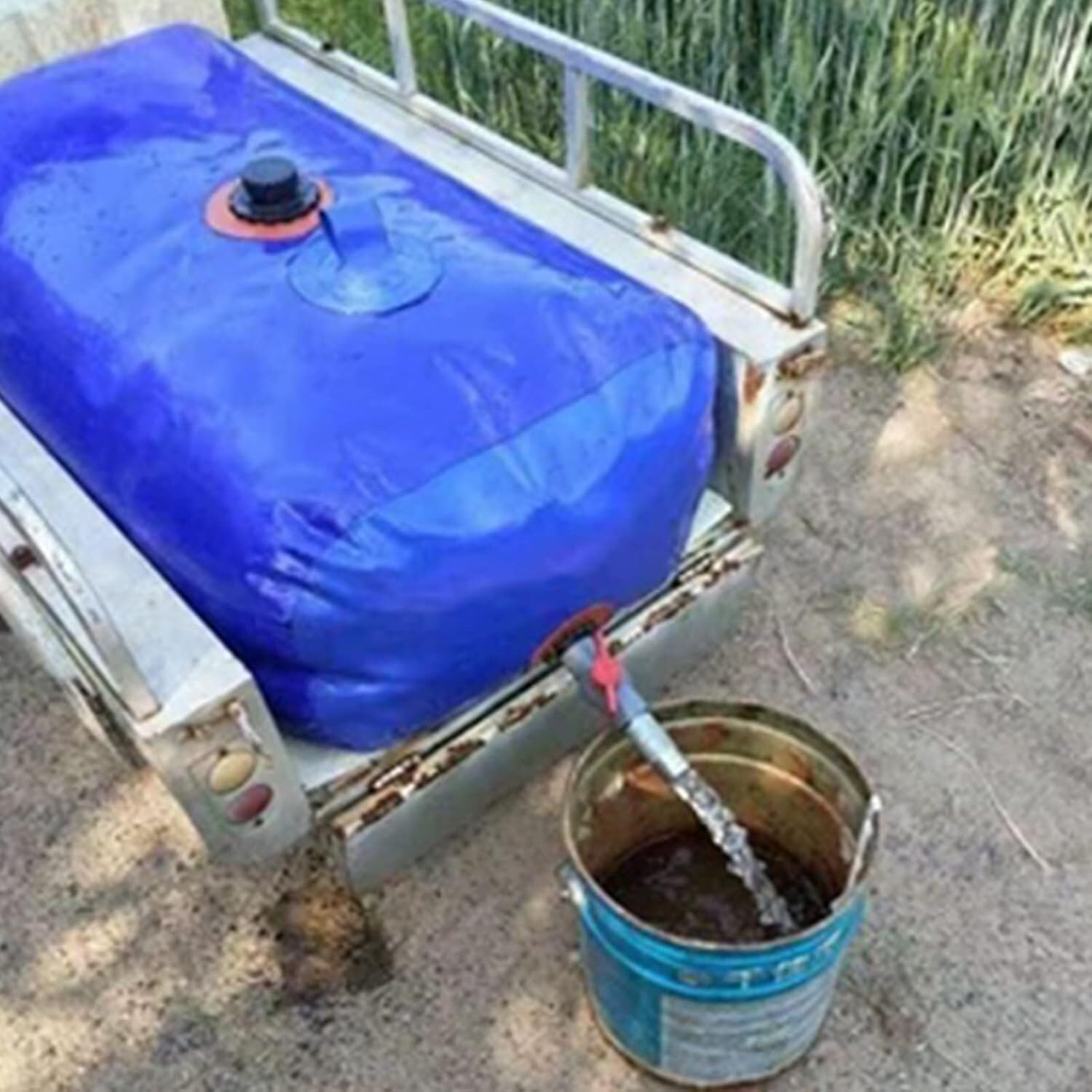 Borsa for la conservazione 'Acqua, Serbatoio di stoccaggio di liquidi Portatile, Serbatoio di stoccaggio 'Acqua di Emergenza for Campeggio all'aperto 1x0,7x0,35 M