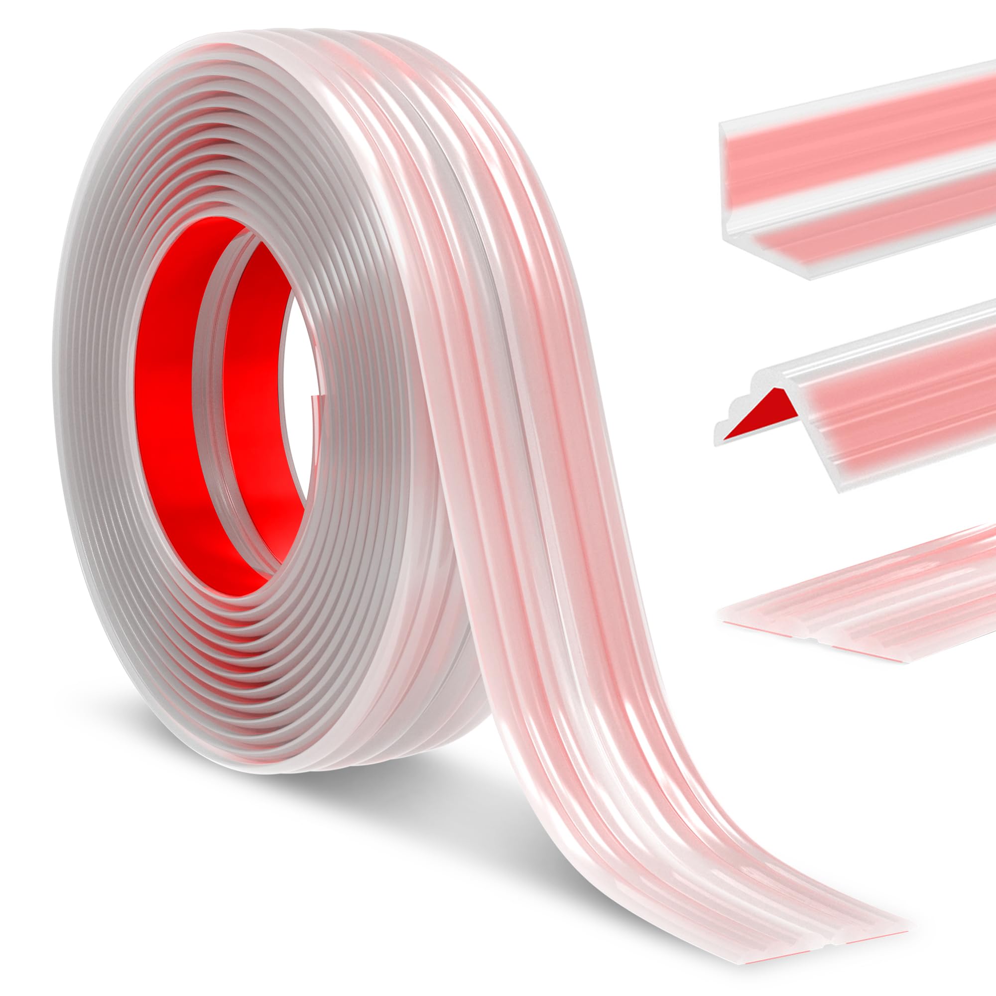 Mavionor Wall Corner Protector Peel and Stick Wall Molding Trim Flexible Corner Guard Edge Protector Inside & Outside Corner Guard Strip for Wall Edge