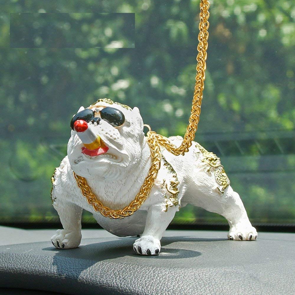 Résine chien statue pour égayer un bureau terne et personnaliser une étagère de salon