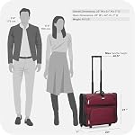 Travelers Choice Travel Select Sac à bagages Amsterdam Business Rolling Garment Bag, une taille (Rouge)