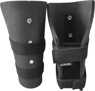 LEONARK Black Armory Hema Fencing EVA Forearm Overlays Light Unisex Armor Arm Guard Protects   