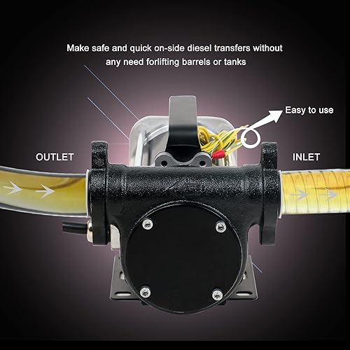 Miniatura 5 de Kit de bomba automática de transferencia de combustible de gasolina de 12 V, bomba de transferencia de combustible autocebante portátil de 15 GPM