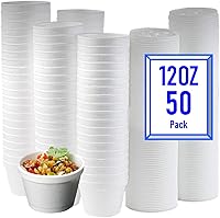 Vista 11 de Mr Miracle Tazón de espuma con tapa para alimentos fríos y calientes, recipiente de sopa desechable de 4 onzas con tapa ventilada, ideal