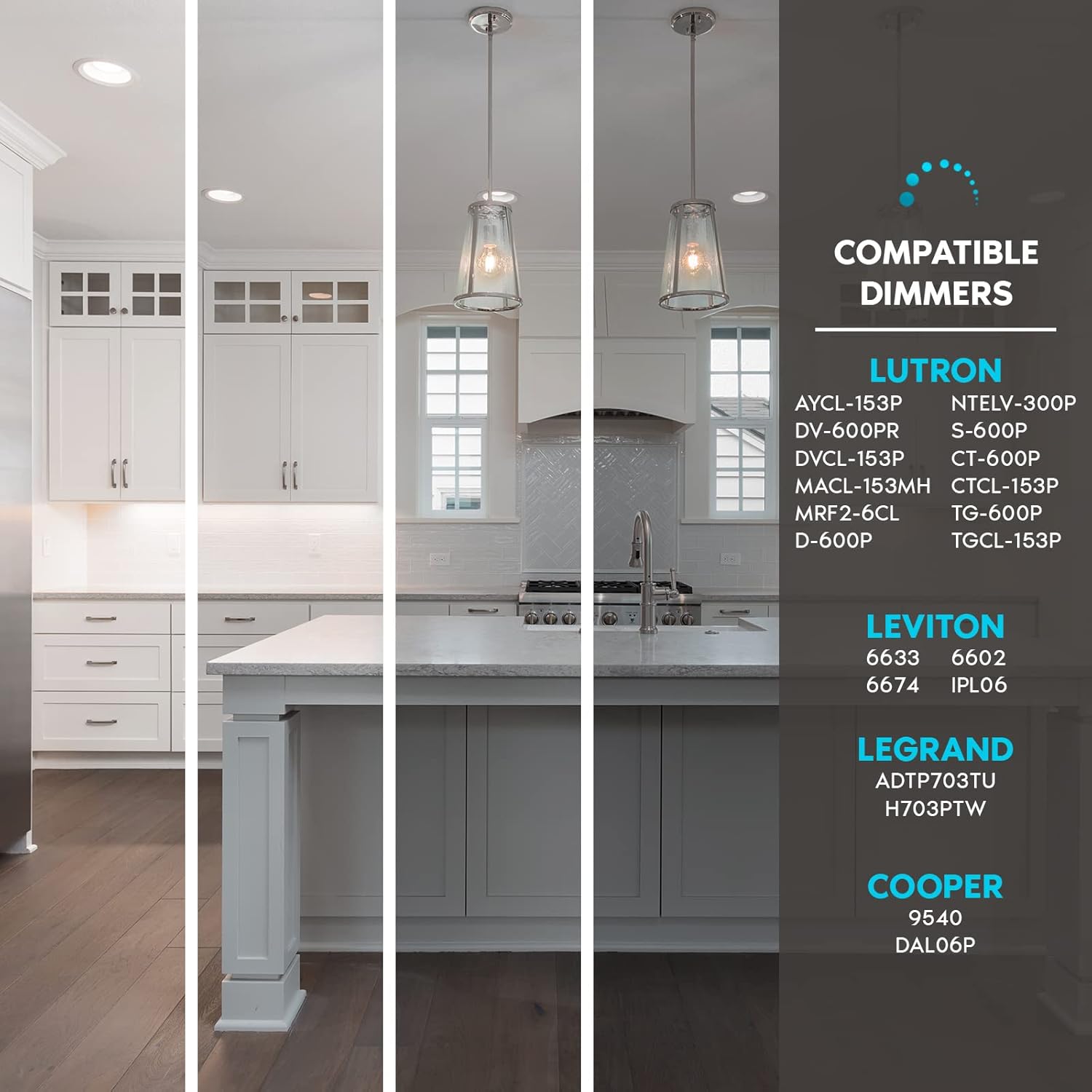 LUXRITE 4 Inch LED Recessed Lighting with Junction Box, 18W, CRI 90, 5 Color Selectable 2700K-5000K, 1500 Lumens, Regressed LED Downlight, 40° Spotlight, Dimmable, Wet Rated, IC Rated, ETL Listed