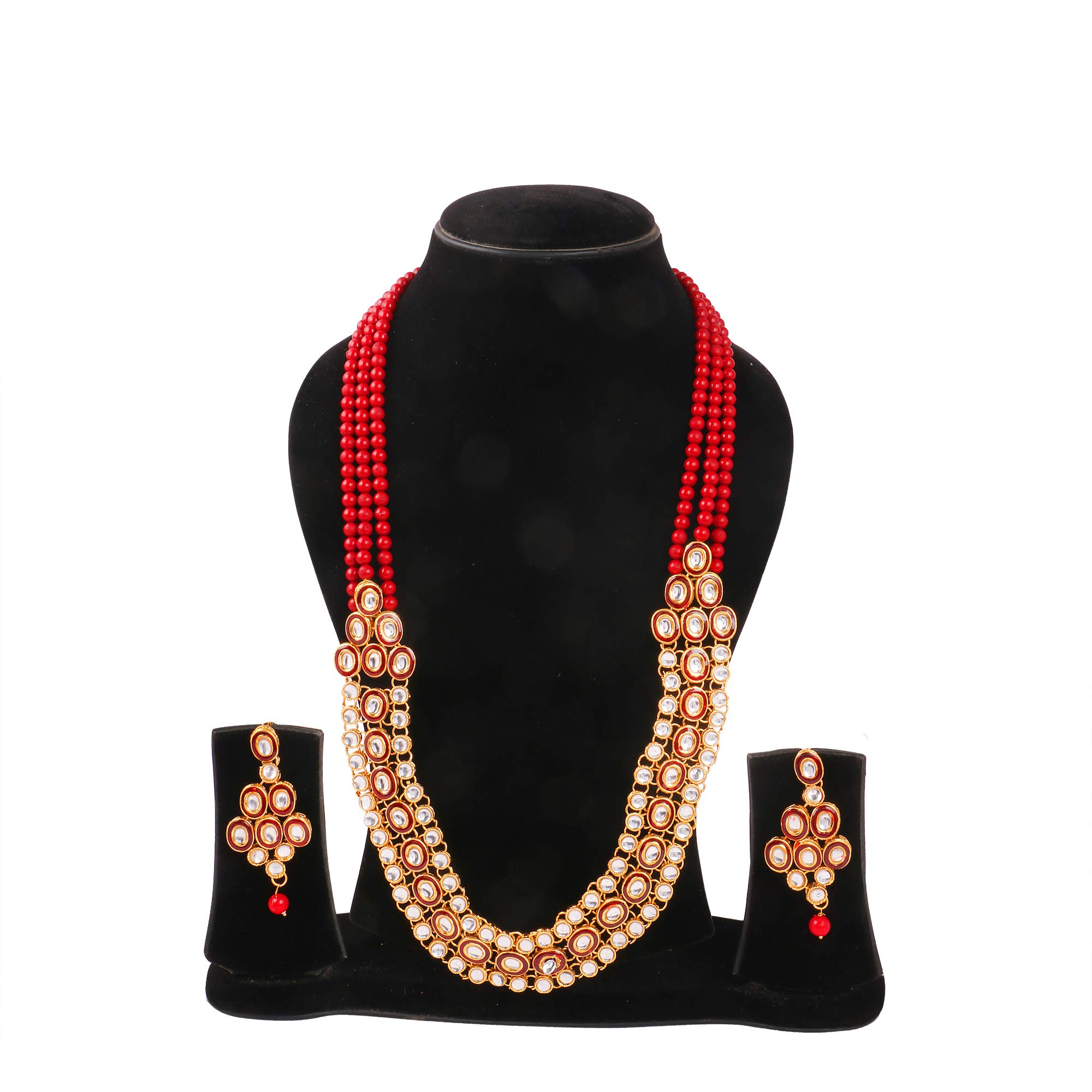Traditional Plated Jewellery Set (YBNK_5641)