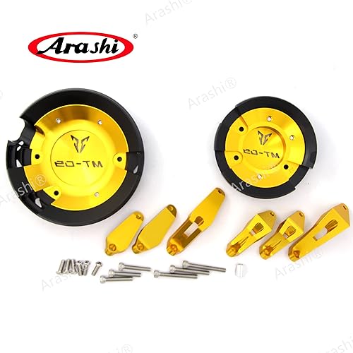 Miniatura 3 de Arashi Funda para motor, protección contra caídas, protector deslizante para Yamaha MT09 FZ09 2014-2020  FJ09 15-16  XSR900 16 Accesorios de