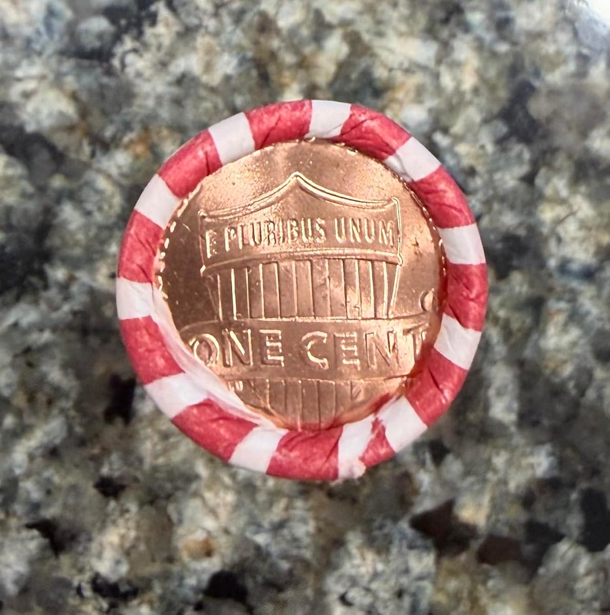 2025 P Lincoln Penny Roll, Bank Wrapped Uncirculated, 50 Coins (tails on both ends)
