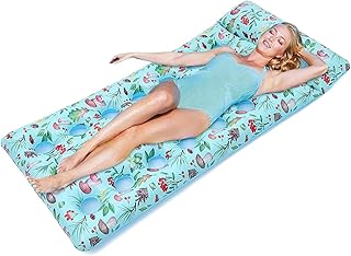 Swimming Pool Lounger Float, Pool Lounger, Thick PVC Floating Lounger Chair for Swimming Pool - Beach Party Toys, Floating...