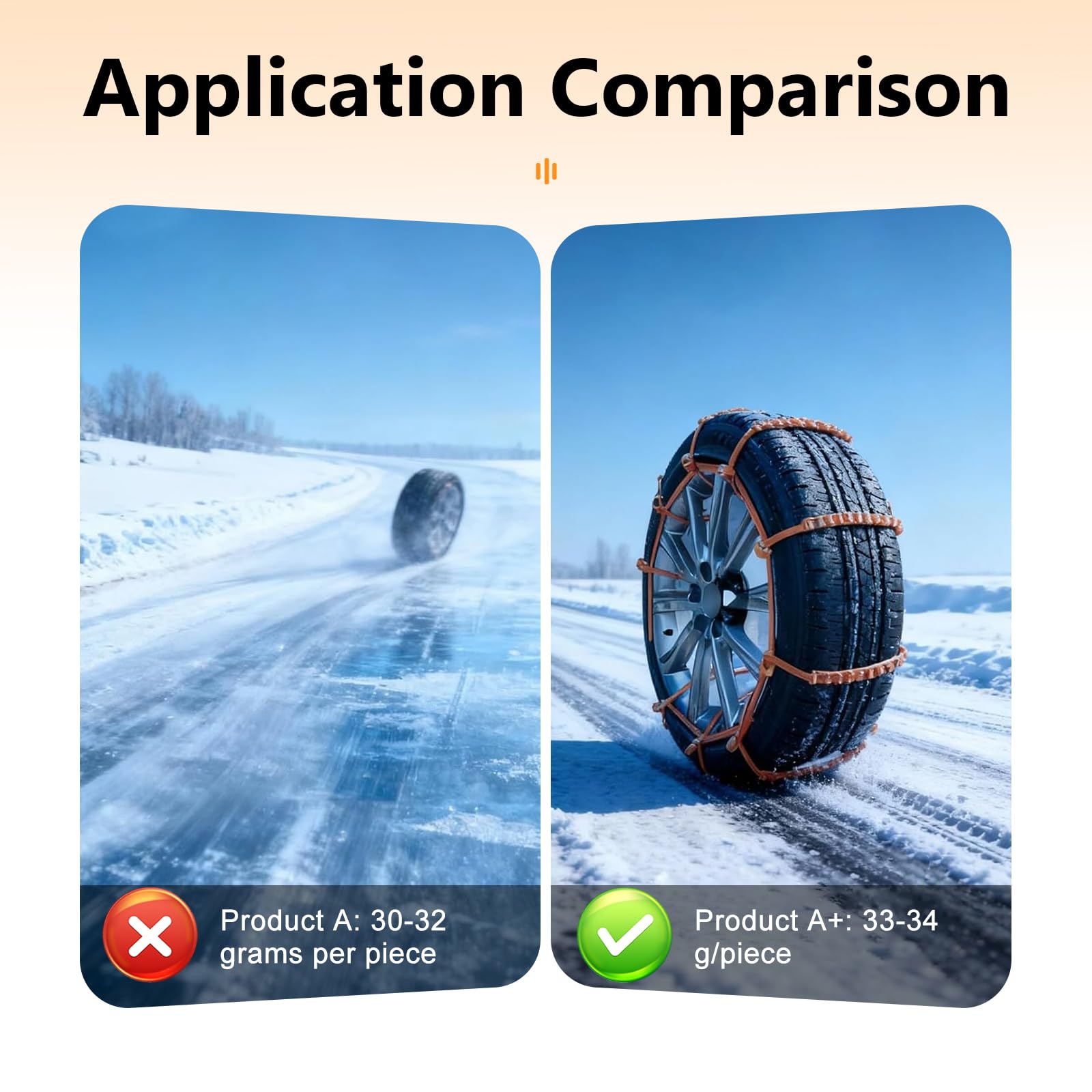 12 PCS Car Snow Tire Chains - Product View