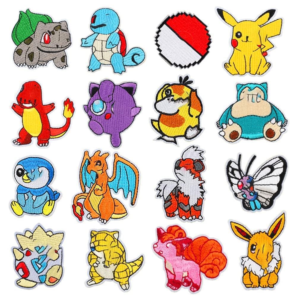KASTWAVE Iron on Patches, 16 Pieces Embroidered Applique Sonic Patches,Sew On Iron on Patches Fabric Repair Patches Cartoon Sonic Patches for Kids Adult Clothes Jeans Jackets Hats Shoes Backpacks