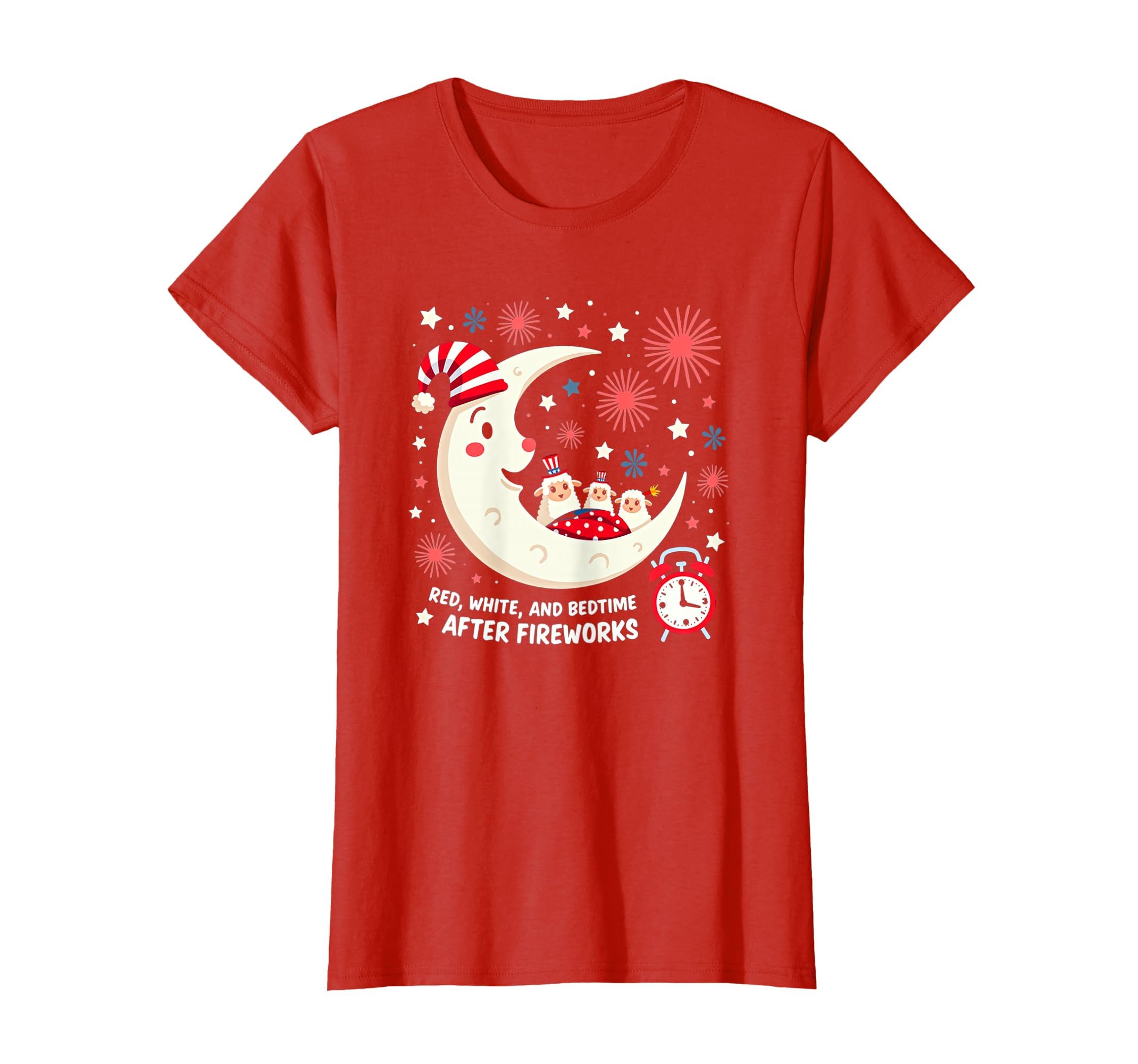 Red, White and Bedtime After Fireworks T-Shirt