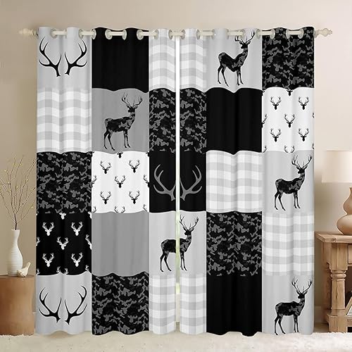 Miniatura 42 de Manfei Cortinas musicales para ventana, diseño retro con notas musicales impresas, para dormitorio, sala de estar, tema musical, tratamiento de