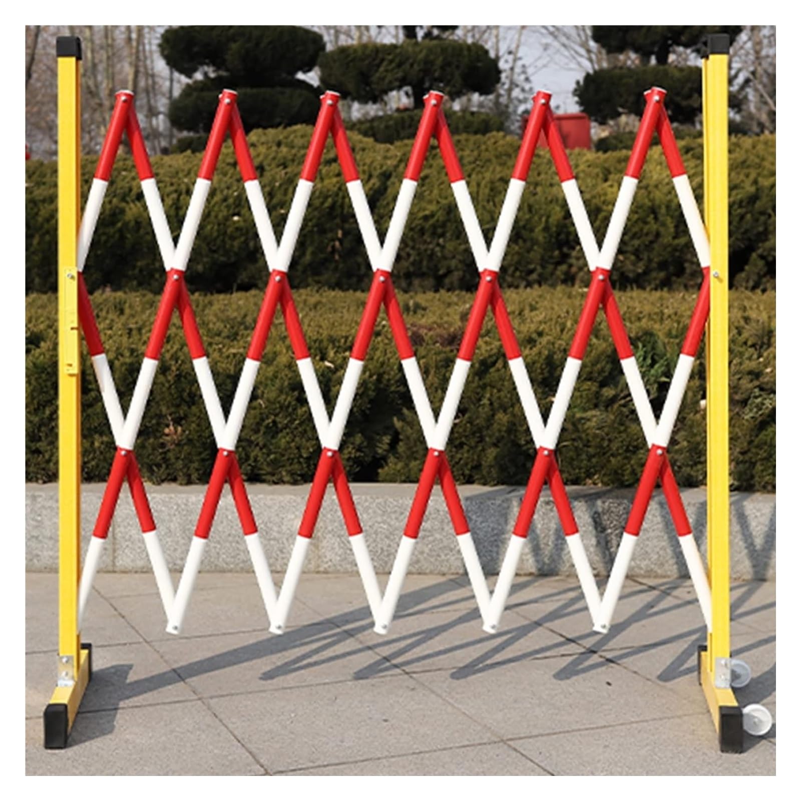 Clôture de protection mobile rouge 120x600 barrière de sécurité routière