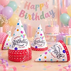 Special You 20 Pcs Birthday Cap for kids in multicolor Caps for Birthday props for kids, Birthday Caps for Girls & boys