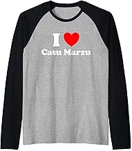 I Love Casu Marzu Funny Italy Larva Maggot Flies Food Cheese Raglan Baseball Tee