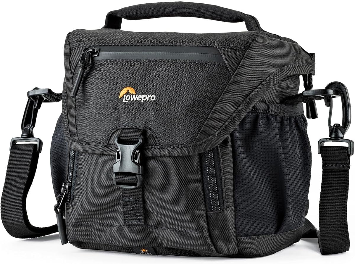 LP37117, bolso para cámara Nova 140AW II, personalizable, portátil, se adapta a sistemas sin espejo con lente adjunta de 17-85 mm, dron compacto, flash, negro