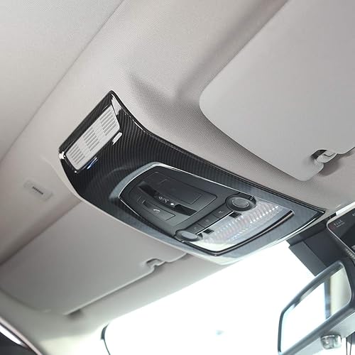 Miniatura 3 de YIWANG Pegatinas de marco de luz de lectura frontal interior ABS estilo fibra de carbono para BMW X3 F25 2011-2017, X4 F26 2014-2017,5 Series F10