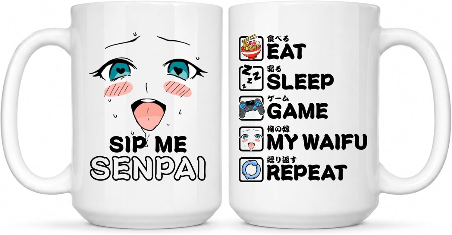 Anime Mug Game Repeat Gift For Otaku And Gamers