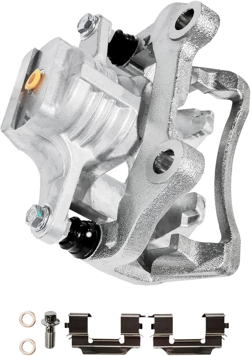 Detroit Axle - Rear Brake Kit for Chevy Trailblazer EXT SSR GMC Envoy XL XUV Buick Rainier Isuzu Ascender Olds Bravada Saab 9-7X, Disc Brake Calipers Ceramic Brake Pads Replacement