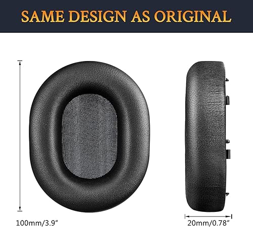 Miniatura 8 de SOULWIT Almohadillas de repuesto de piel de cordero para auriculares Sony WH-1000XM5 (WH1000XM5) con cancelación de ruido, almohadillas con piel de