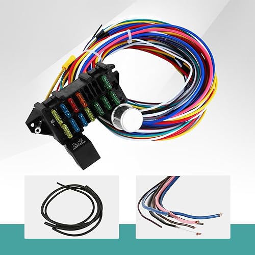 Miniatura 7 de Arnés universal de 12 cables de circuito apto para cables Muscle Car Hot Rod Street Rod XL