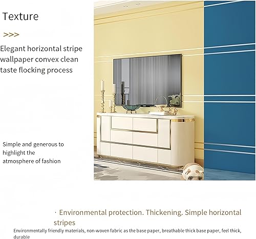 Miniatura 8 de Deerskin Velvet High-End 3D Wallpaper Nordic Geometric Lines Modern Simple Living Room Lighting Luxury Background Wall Non-Woven Peel Stick r (9.5M
