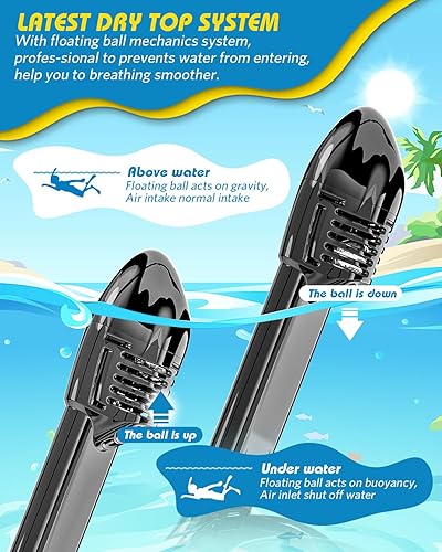 Vista 44 de QingSong Máscara de esnórquel para niños de cara completa, juego de esnórquel con soporte para cámara, plegable, vista panorámica de 180 grados