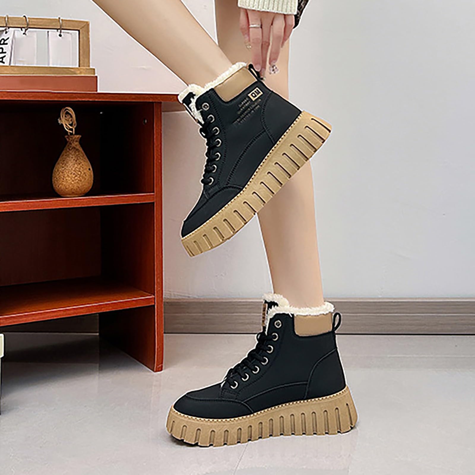 Apres Ski Femme Bottes De Neige Botte Chaussures Hiver D'hiver Pour Chaussure Bottine Montantes Randonnée Bottines Imperméable Boots Après Chaudes Chaude Fourrées Fourrée Après-Ski Apres-Ski