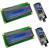 FainWan IICI2CTWI 1602 Display Module 16x2 Serial Blue Backlight LCD Module Compatible with Ar-duino UNO R3 MEGA2560