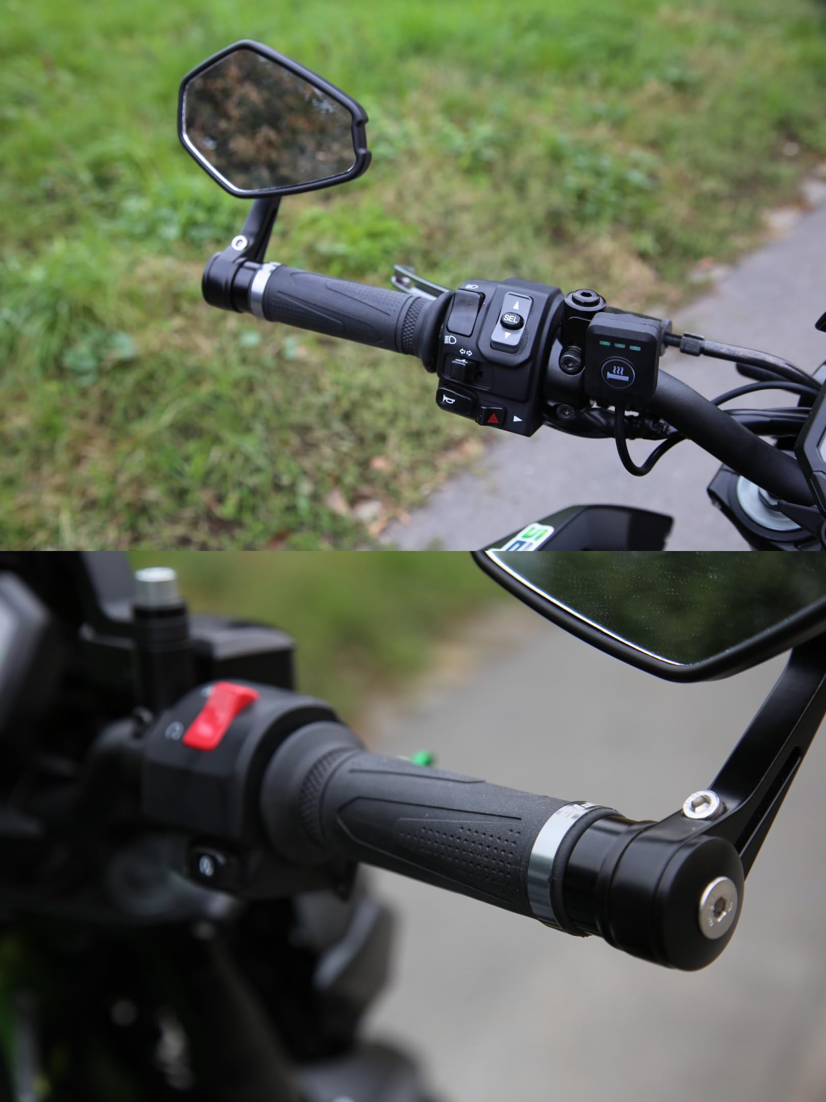 SEFIS Luxury Poignées chauffantes pour moto ATV Accessoires Grips Sportgripp 22 mm Quad