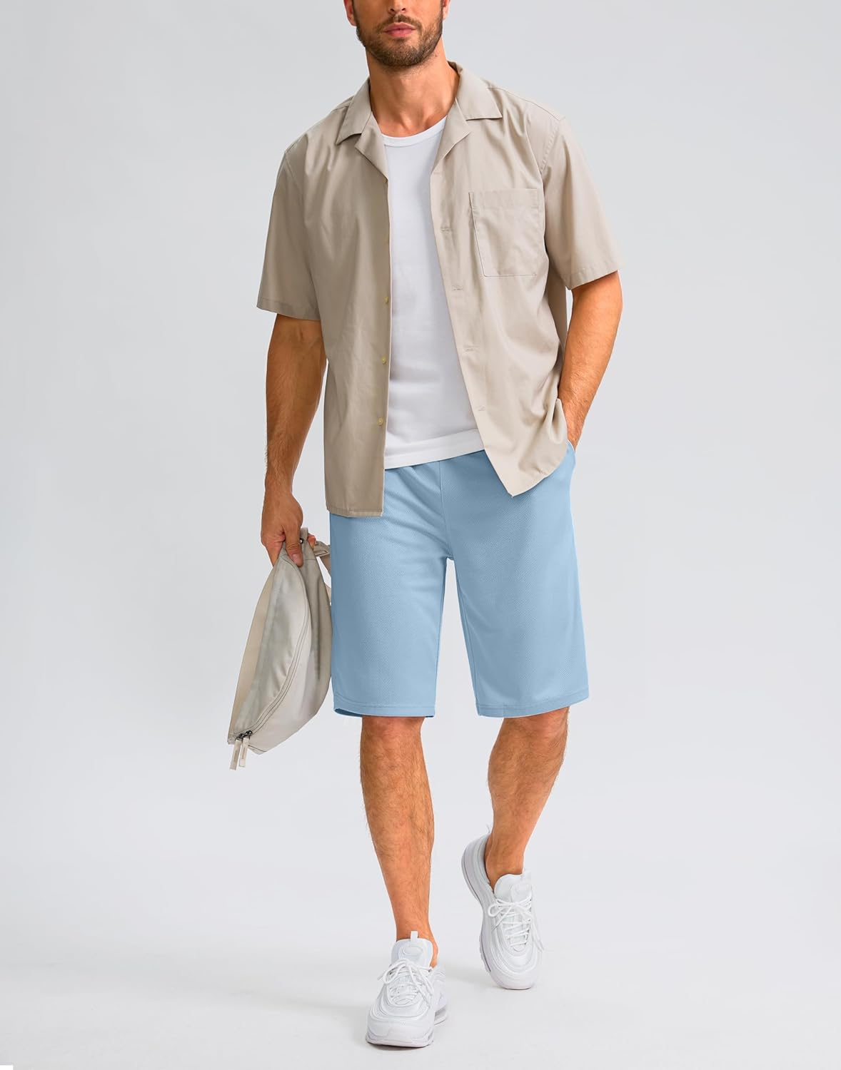 G Gradual Men's Athletic Shorts with Pockets 11" Long Basketball Shorts Lightweight Quick Dry Gym Workout Shorts for Men - Image 3