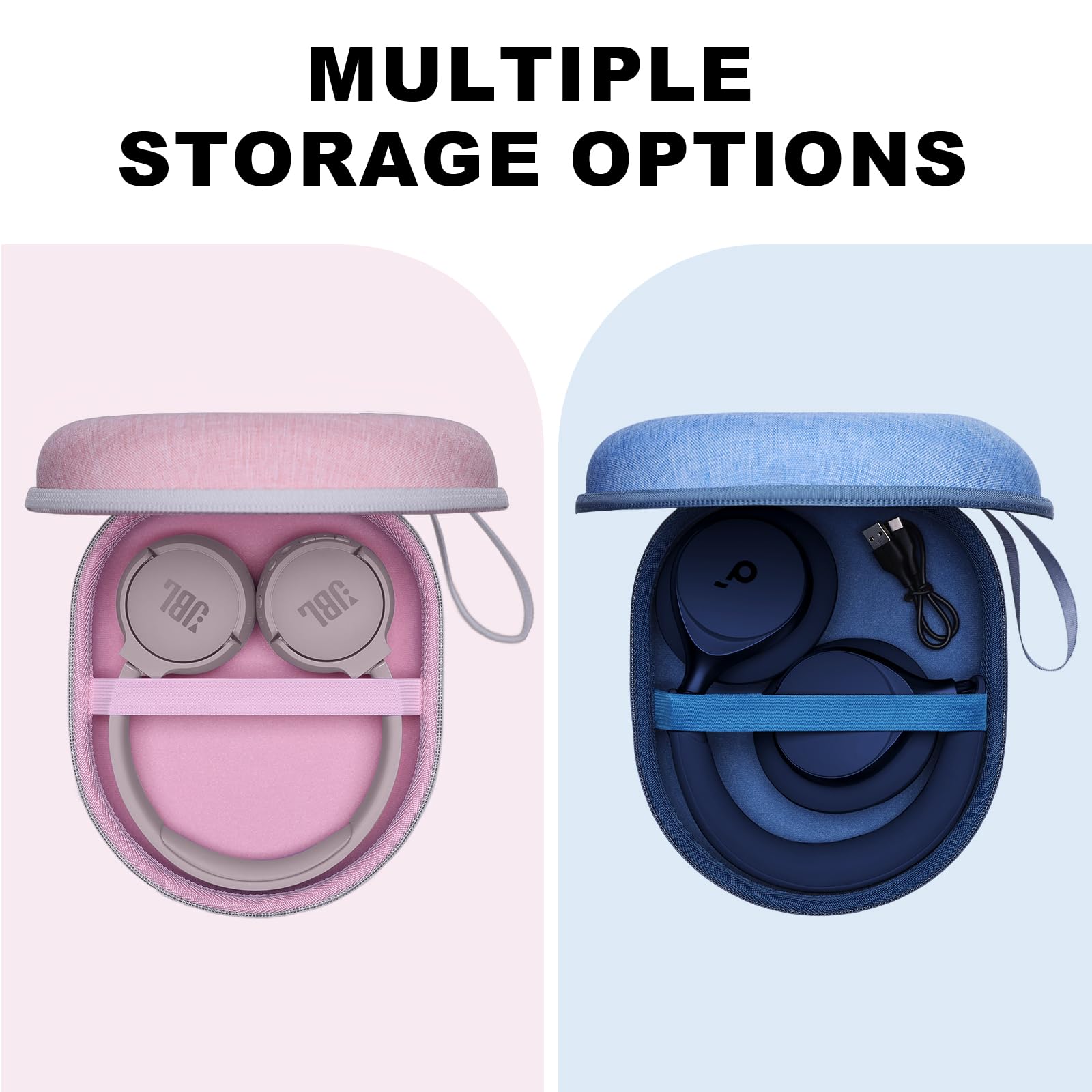 Funda para auriculares compatible con auriculares inalámbricos Sony, JBL, Soundcore, Anker, Bose, BERIBES, KVIDIO