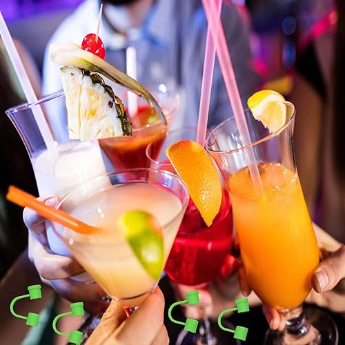 Miniatura 5 de 12 tapas de silicona con puntas de pajilla, para Stanley, a prueba de polvo, reutilizables, para decoración divertida de Stanley Cup de 0.315 a