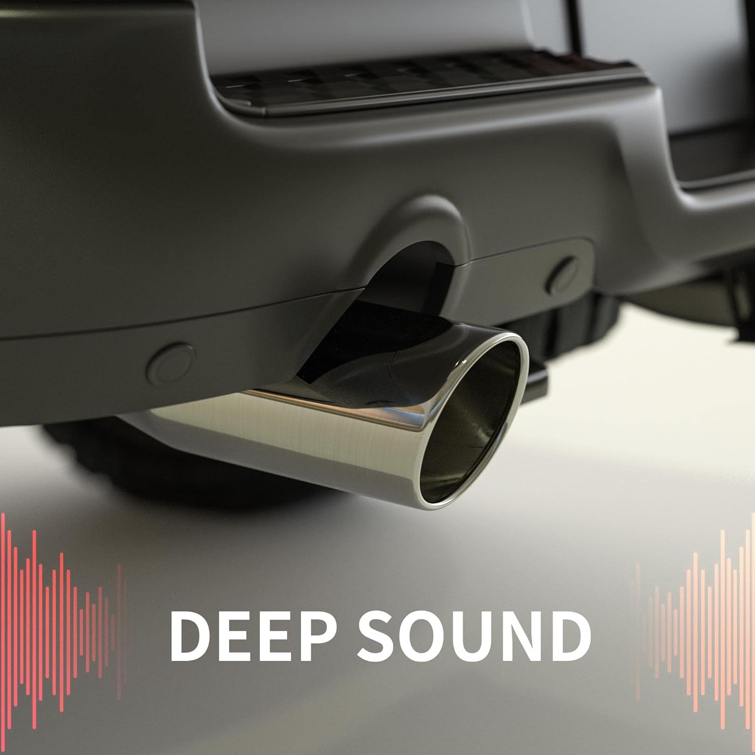 Richeer 3.5" Inlet Exhaust Tip, 3 1/2" Inlet 5" Outlet 12" Overall Length Stainless Steel Exhaust Tailpipe Tips with Polished Finish Universal for Vehicles with 3.5" O.D. Tailpipe Clamp/Bolt on Design