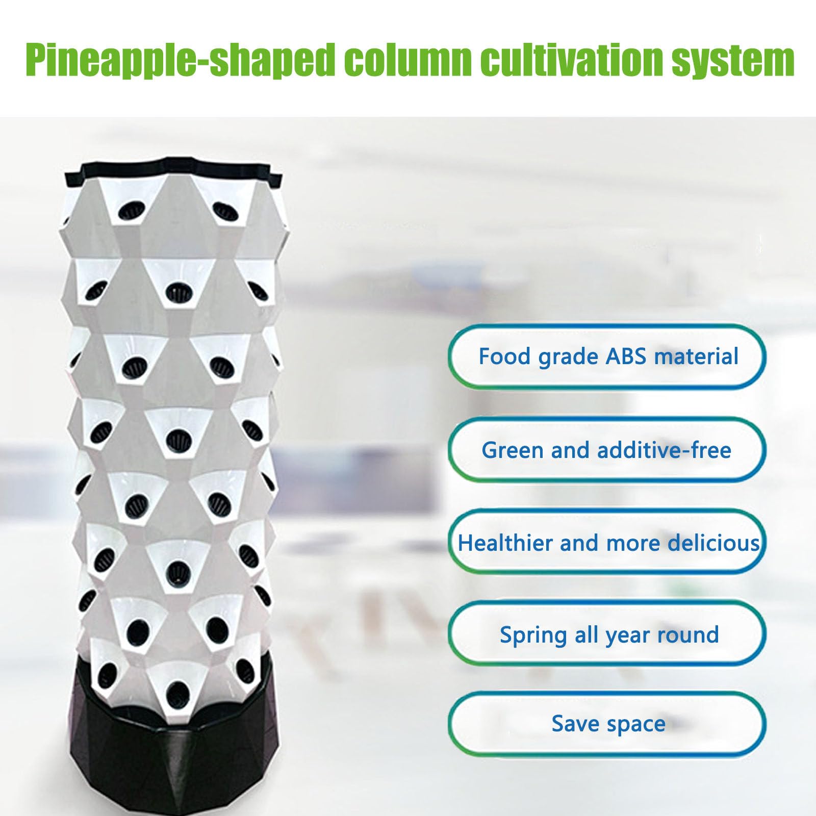 Hydroponics Tower System Uprawy Wewnętrznej 48/64/80 Roślina 10floors