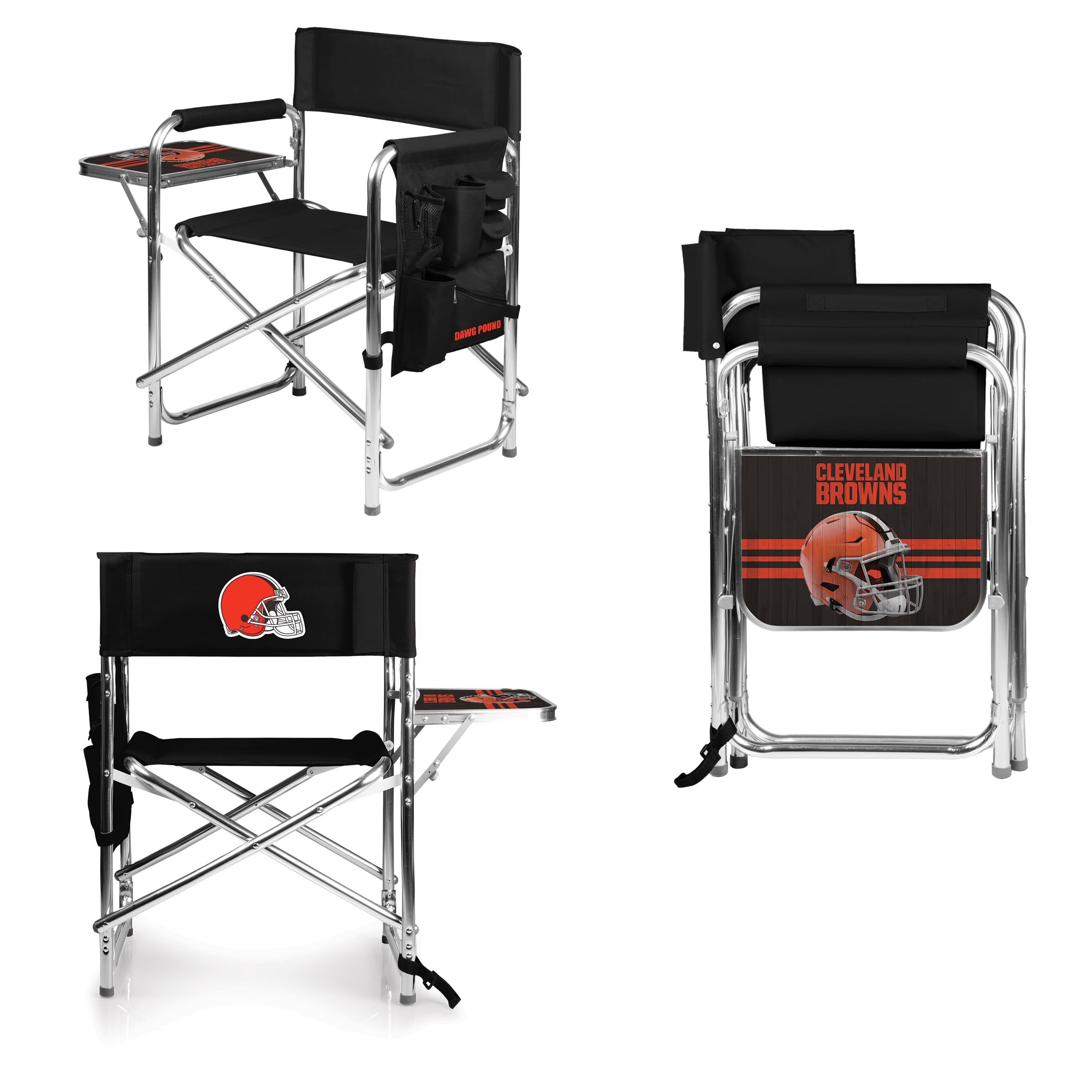 Picnic TIME NFL Unisex-Adult NFL Sports Chair with Side Table, Beach Chair, Camp Chair for Adults