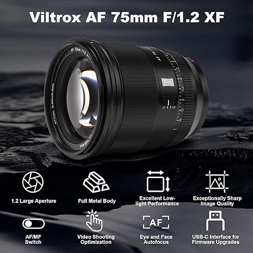 Vista 48 de VILTROX Lente de montaje Fuji X F1.4 XF de 0.512 in, lente de gran angular APS-C AF para cámara Fujifilm X-T30 II X-T4 X-T3 X-Pro3 X-Pro2 X-E3 X-E4