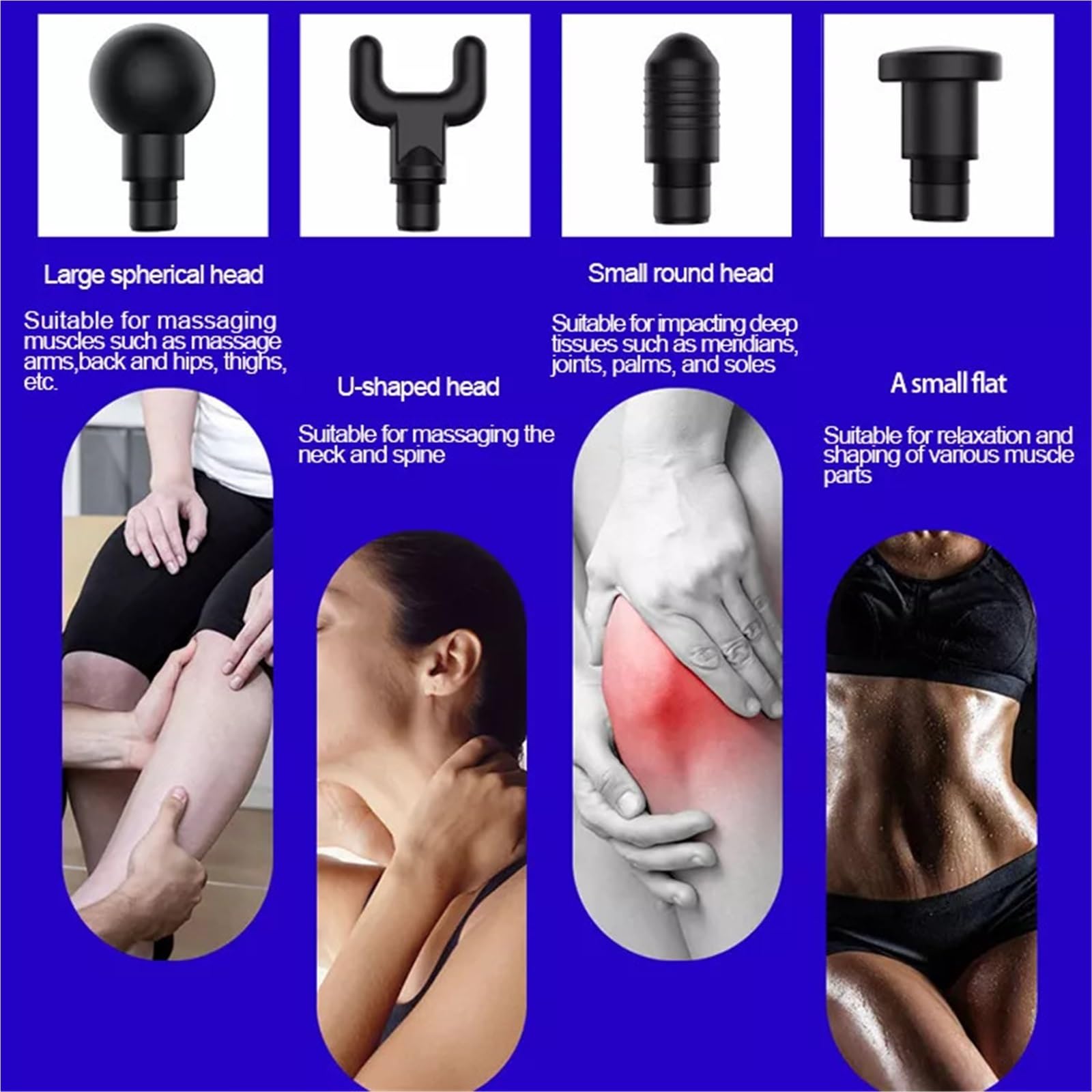 Masajeador portátil, Mini Masajeador Eléctrico De Cuello Bolsillo Con Pistola Masaje Muscular Para Regalo Relajación Corporal(Black)