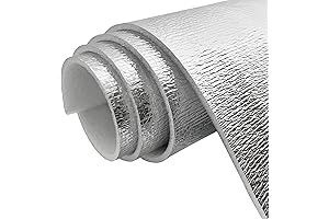40 Inches by 80 Inches Reflective Foil Insulation Foam, 118mil Insulation Foam...