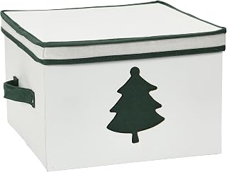 Household Essentials Holiday Storage Box, Medium, Green Tree
