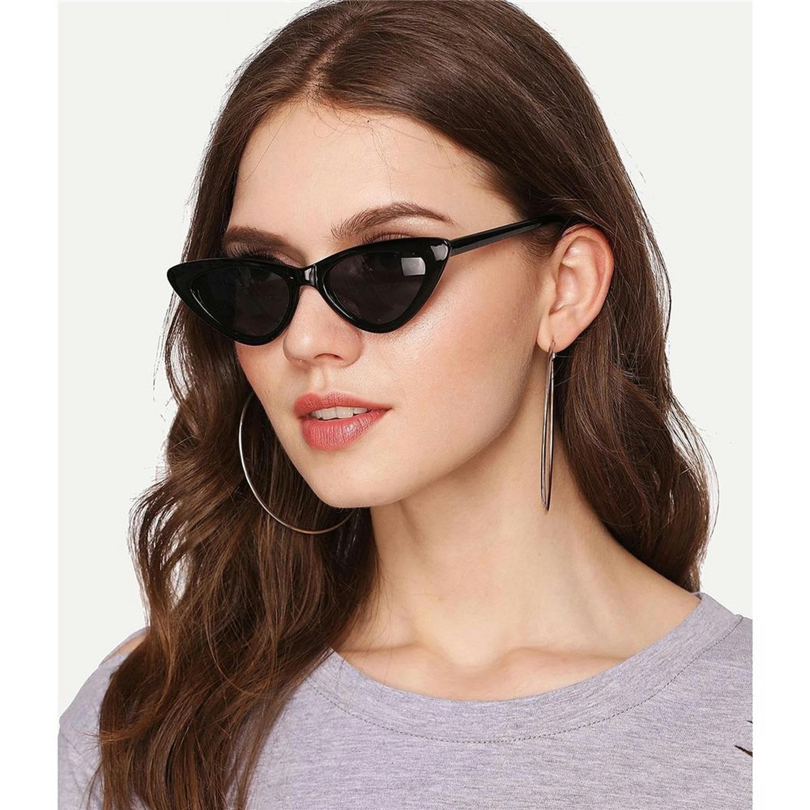 NOGRAX Occhiali Vintage Cat Eye Occhiali Da Sole Small Frame Retro Occhiali Da Sole Trendy Accessori Per Abbigliamento Occhiali