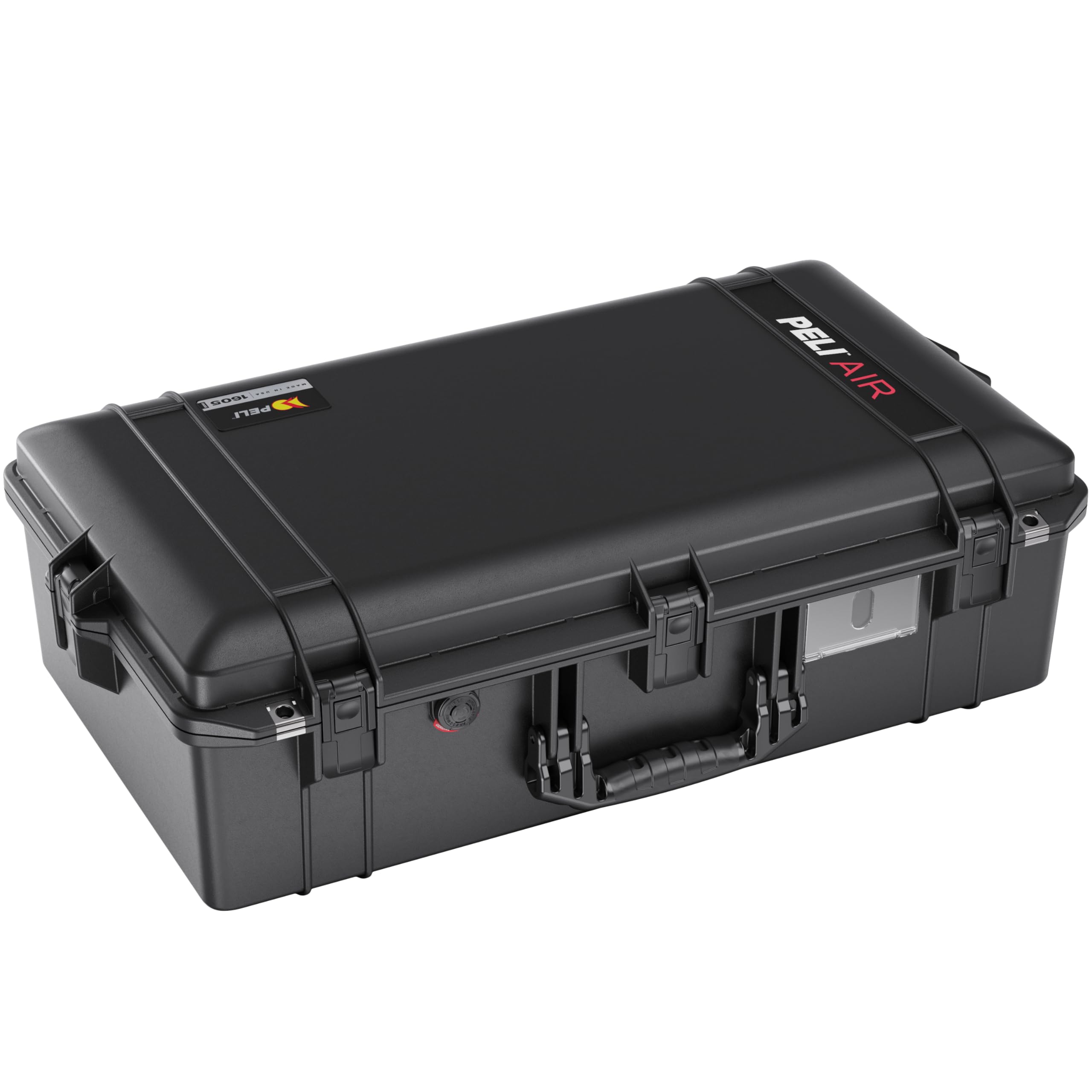 PELI 1605 Air Leichter Schutzkoffer für Kamera Equipment, Wasser- und Staubdicht, 50L Volumen, Mit Schaumstoffeinlage (Anpassbar), Farbe: Schwarz