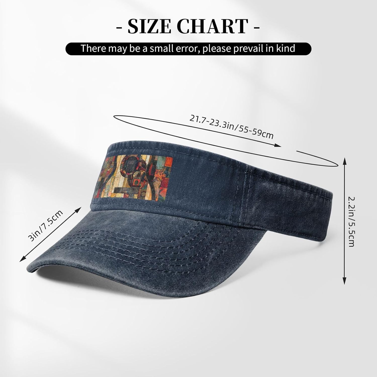 Art Guitar Pattern Print Sport Sun Visor Hats Cotton Ball Caps Empty Top Baseball Sun Cap for Men Women