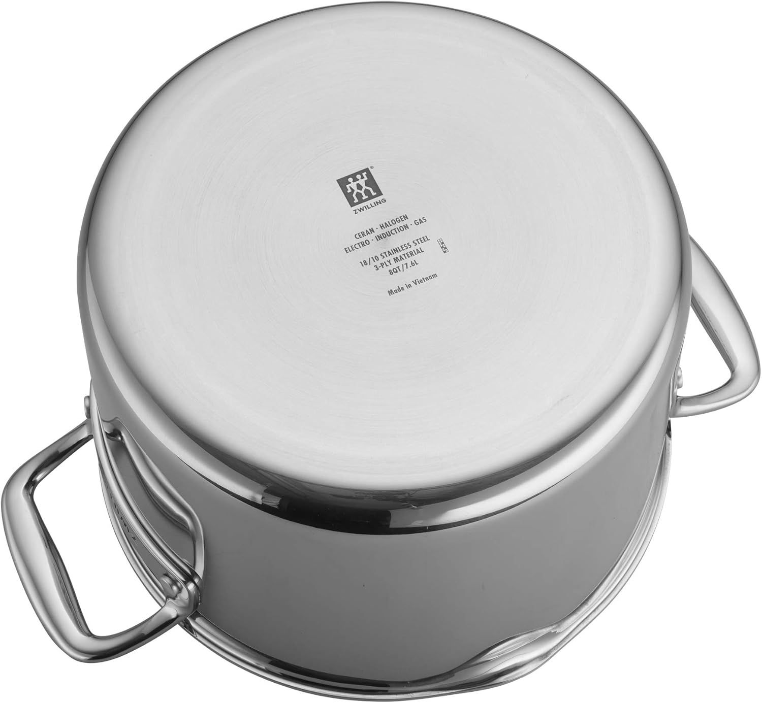 ZWILLING Clad CFX 8-qt Stainless Steel Ceramic Nonstick Stock Pot