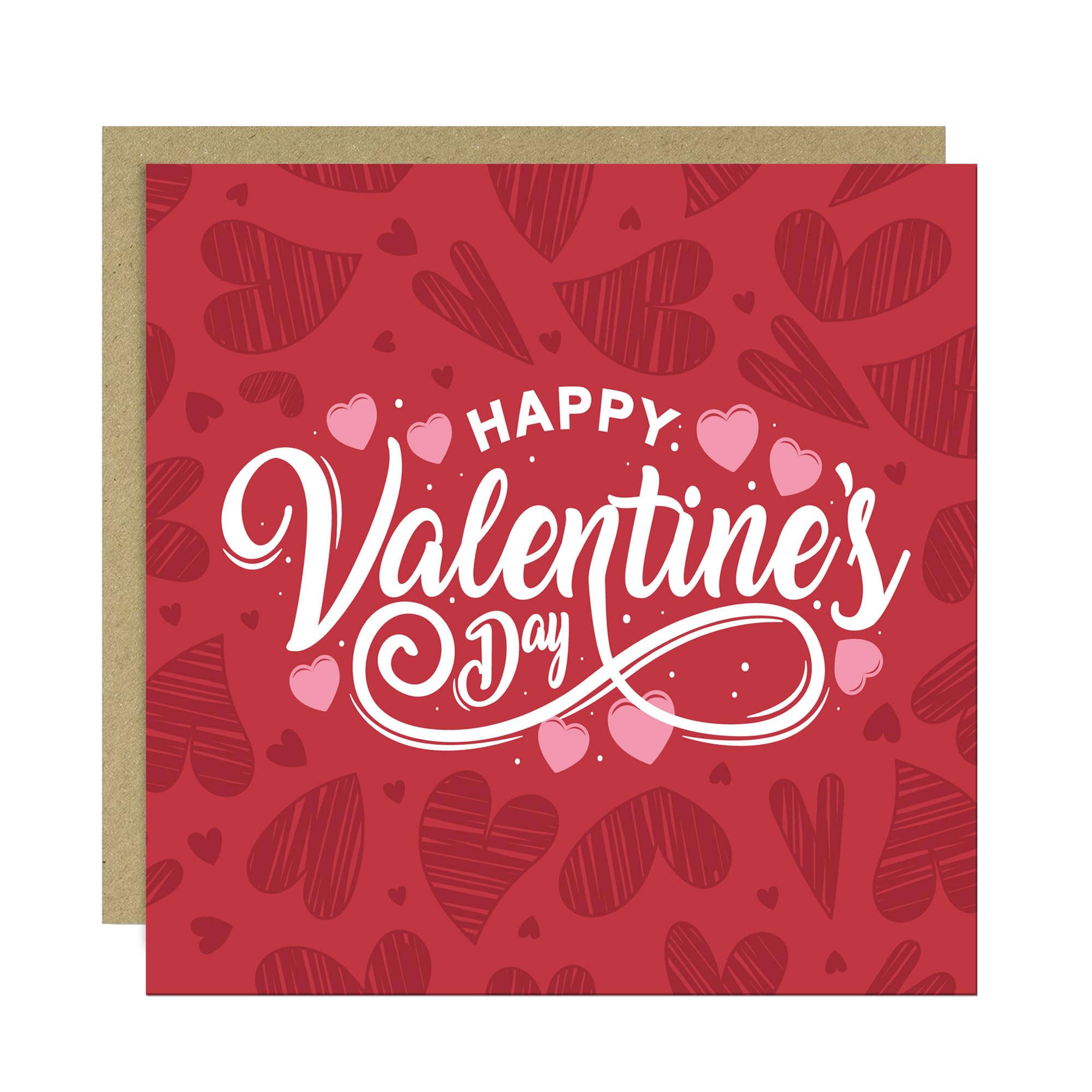 RED OCEAN Happy Valentines Day Card Set of 6-14.5x14.5cm With Envelopes - Image 3