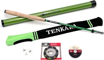 DRAGONtail Tenkara - Foxfire zx280 Fiberglass-Hybrid Rod