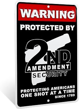 TG,LLC Warning Home Protected by 2nd Amendment Security Sign - Thumbnail 2